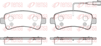 Колодки тормозные дисковые задние 158802 от компании REMSA