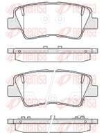 Тормозные дисковые колодки 136252 от фирмы REMSA