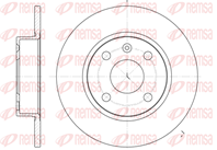 Диск торм. зад._Opel Corsa /Tigra TwinTop 1.4/1.8/1.3 CDTi 04>