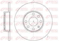 Диск торм. пер._Opel Astra 1.2 16V 98> без ABS