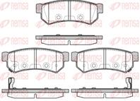 Колодки тормозные дисковые задние 104812 от производителя REMSA