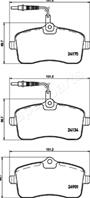 Колодки тормозные PEUGEOT 407 04> передние с датчиком