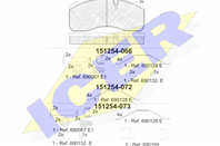 151254-073_колодки торм. дисковые ! 210x92x30 \IVECO, MAN, MB ATEGO 1014, L 98>04, 1017 K, KO, 1018,