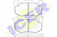 Колодки тормозные дисковые задние 180649 от производителя ICER
