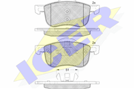 181297-203_колодки дисковые передние!\ Volvo S80 98>/V70/S60 00>/XC70 2.5D5 02>