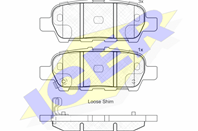 Колодки тормозные дисковые задние 181901 от компании ICER