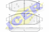Колодки тормозные дисковые передние 181713 от фирмы ICER