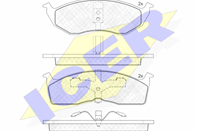 Колодки тормозные дисковые передние 181436 от фирмы ICER