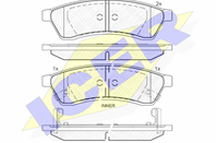 Колодки тормозные дисковые задние 181930 от производителя ICER