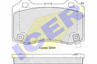 182230_колодки дисковые з.!\ Jeep Grand Cherokee 3.7-6.1/3.0D 04&gt