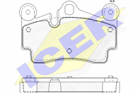 Колодки тормозные дисковые задние 181611 от фирмы ICER