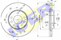 OPEL ASTRA H/ZAFIRA B 5 ОТВЕРСТИЙ/ 280 мм
