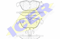 Колодки тормозные дисковые задние 181900 от фирмы ICER
