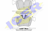 Колодки тормозные дисковые задние 182232 от производителя ICER