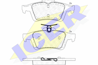 Колодки тормозные дисковые задние 181744 от компании ICER