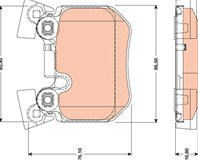Колодки задние bmw 1 e81 123d  130i  3 e90 320d  330d  330i gdb1795