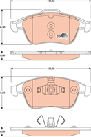 GDB1808_=FDB4068 [410600011R] !колодки дисковые п. Renault Laguna III 2.0/2.0DC