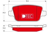 Колодки торм.зад. dtec cotec