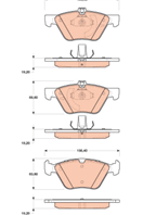 GDB1815_=FDB1050=P 50 075 [0044200720] !колодки дисковые п. MB W211/S211 2.4-3.