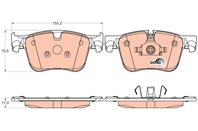 GDB2035_колодки дисковые п.! Peugeot  Citroen C4