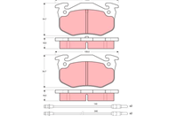 GDB313_=144 24=FDB428=571302X!колодки дисковые п.Citroen BX all 82-93 Peugeot 205 1.0-1.8D 85-87