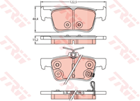 Klocek hamulcowy kpl. ty? HONDA ACCORD X 1.5/2.0/2.0H 10.17-