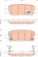 [GDB3507] TRW Колодки тормозные TRW Nissan X-Trail/Qashqai/TIIda/Infiniti FX/Renault Koleos  задние 