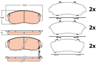 GDB3581_колодки дисковые п.! Honda Civic 05-11