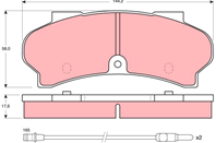 Колодки тормозные 425030/GDB397 TRW