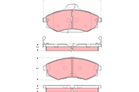 GDB3259_=318 82 [58101M2A04] !колодки дисковые п. KIA Joice  Hyundai Matrix 1.6