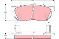 GDB325_=193 02=FO447581=204 002-SX !колодки дисковые п. Honda Civic 1.3-1.6 87-