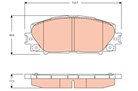 GDB3459_=1224 00 [0446552260] !колодки дисковые п. Toyota Yaris 1.0VVTi 06&gt