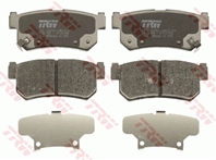 [GDB3366] TRW Колодки тормозные TRW Ssangyong Rexton 02&gt/Kyron 05&gt/Actyon 05&gt  задние [GDB3366] ком...