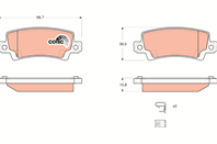 [GDB3289] TRW Колодки тормозные TRW Toyota Corolla (E12) 02&gt06  задние  с датчиком [GDB3289] компле...