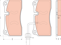 GDB1731_=983 11 !колодки дисковые з. Audi R8 4.2i Quattro 07&gt