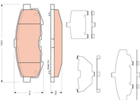 GDB3406 P49042 [LEY42643Z] !колодки дисковые з. Mazda MPV II 2.3/2.0Di 07.02&gt