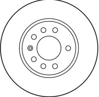 Df2681_диск тормозной передний! opel vectra  saab 900 2.0-2.5 92-98