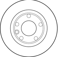 DF1593_диск тормозной передний! VW T4 1.8-2.4 90-96