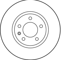 [DF2720] TRW Диск тормозной передний  в комплекте 2-х шт.