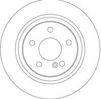 DF4270_диск тормозной задний! MB W211 2.0-5.0/4.0