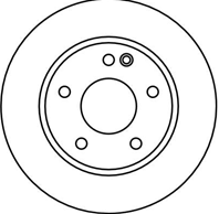DF4034_диск тормозной передний! MB W168 1.4-1.7CDi 97&gt