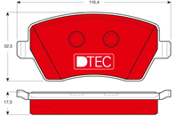 Колодки передние renault duster  nissan note  micra (k12) gdb3332dte