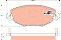 [GDB1434] TRW Колодки тормозные TRW Ford Mondeo 00&gt07/Jaguar X-Type 01&gt  передние [GDB1434] комплек...