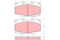 GDB1154_=429 04=572253B=224539 !колодки дисковые п. Toyota Land Cruiser 2.4-4.5
