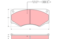 GDB1067_=047 14=223317 !колодки дисковые п. MB T1 208D-510 82-96