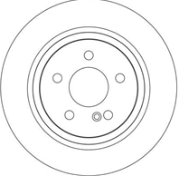 DF4263_диск тормозной задний! MB W211 2.0-3.2CDi