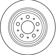 DF4066_диск тормозной задний! Volvo C70-V70 2.0-3