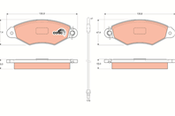 GDB1402_=643 01 !колодки дисковые п. Renault Kangoo 1.2i-1.9D/TDi 99-01