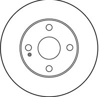 DF3089_диск тормозной передний! Mazda 323 1.3-1.8