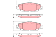 Gdb1240_=457 00=d2123-01 !колодки дисковые з. lexus ls 400 89&gt